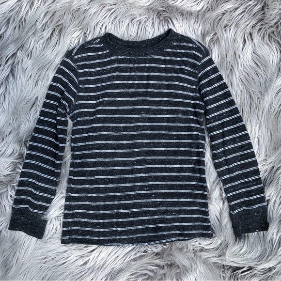 Kids Striped Waffleknit Layering Bundle in Black and Red; Size 6 - Picture 4 of 10